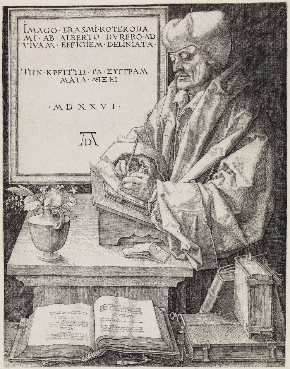 Erazm z Rotterdamu autorstwa Albrecht Dürer