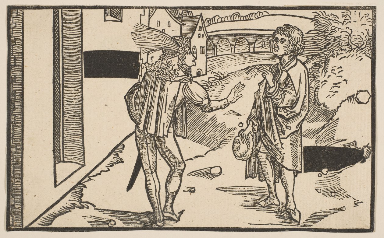 Eunuchus, z Komedii Terence, XIX-wieczny reprint.n.d. autorstwa Albrecht Dürer