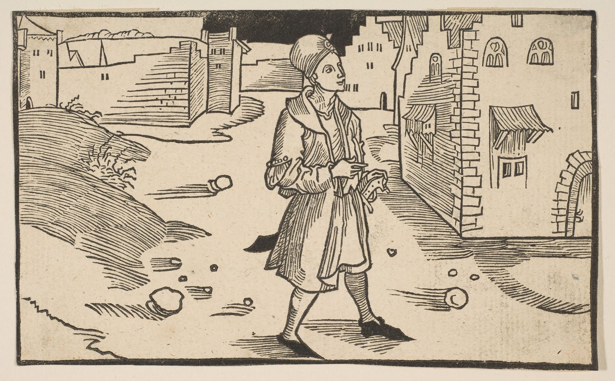 Eunuchus, z Komedii Terence, XIX-wieczny reprint.n.d. autorstwa Albrecht Dürer