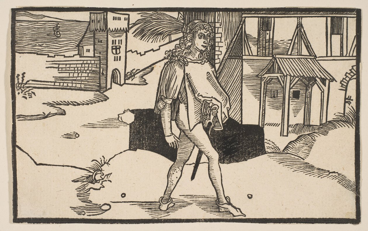 Eunuchus, z Komedii Terence, XIX-wieczny reprint.n.d. autorstwa Albrecht Dürer