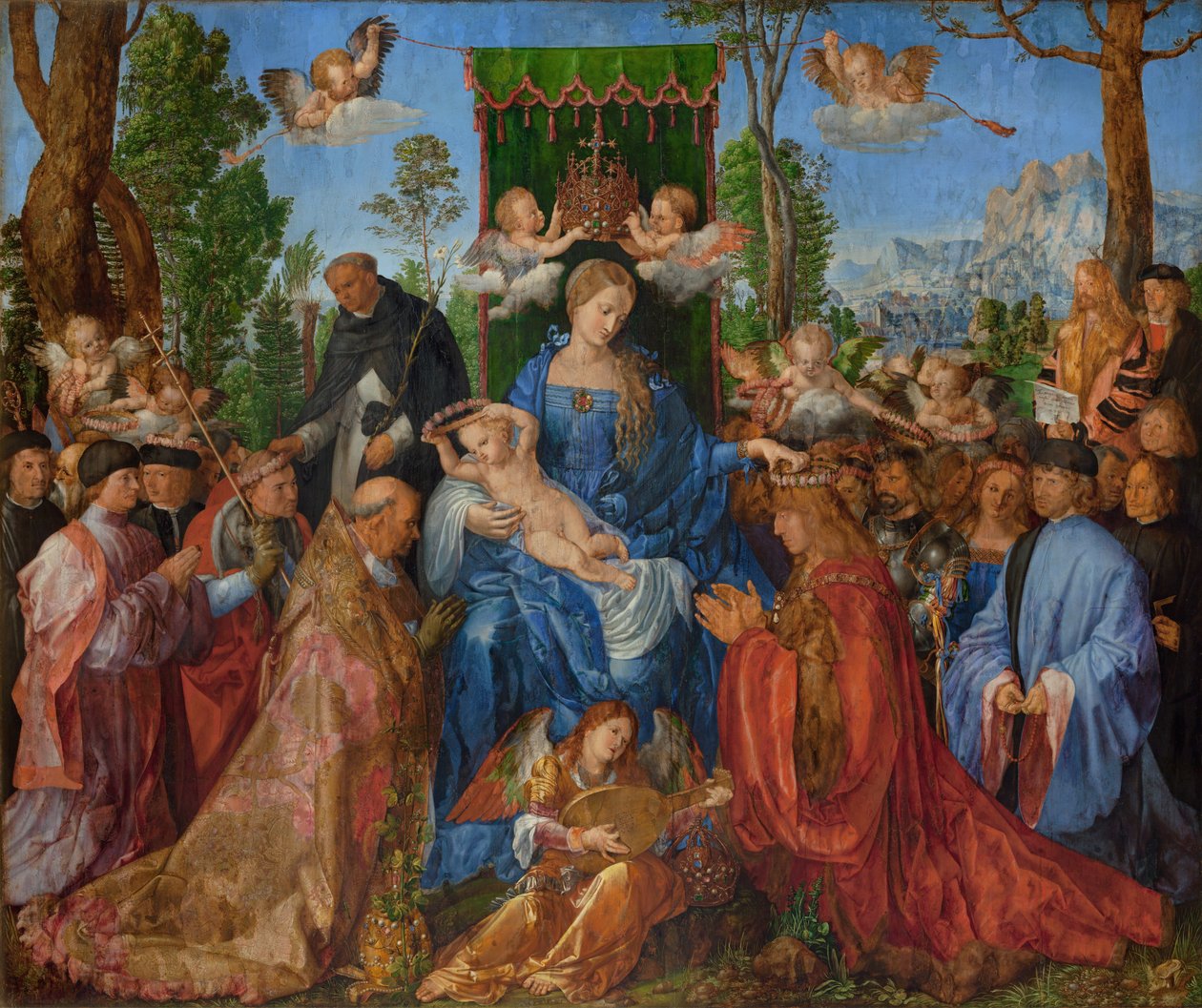 Święto Różańca autorstwa Albrecht Dürer
