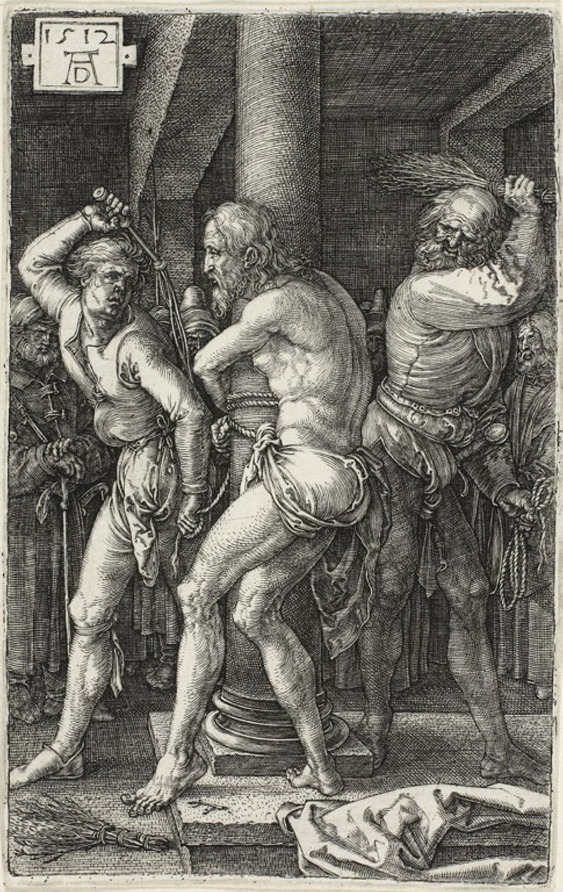 Biczowanie, z Grawerowanej pasji autorstwa Albrecht Dürer