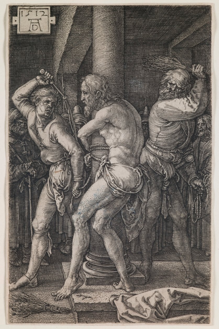 Biczowanie, z cyklu „Grawerowana pasja” autorstwa Albrecht Dürer
