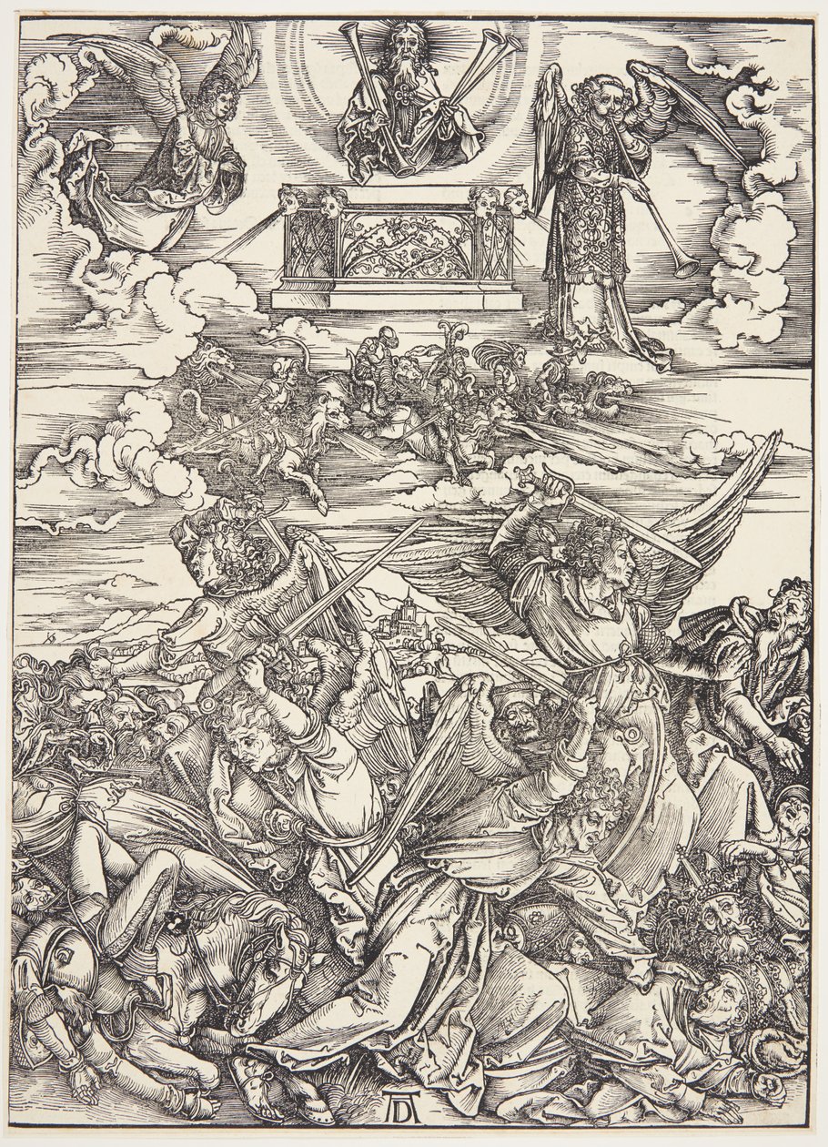 Czterech aniołów zemsty Eufratu autorstwa Albrecht Dürer