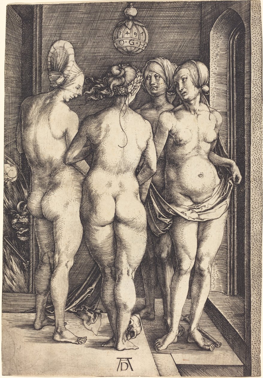 Cztery nagie kobiety autorstwa Albrecht Dürer