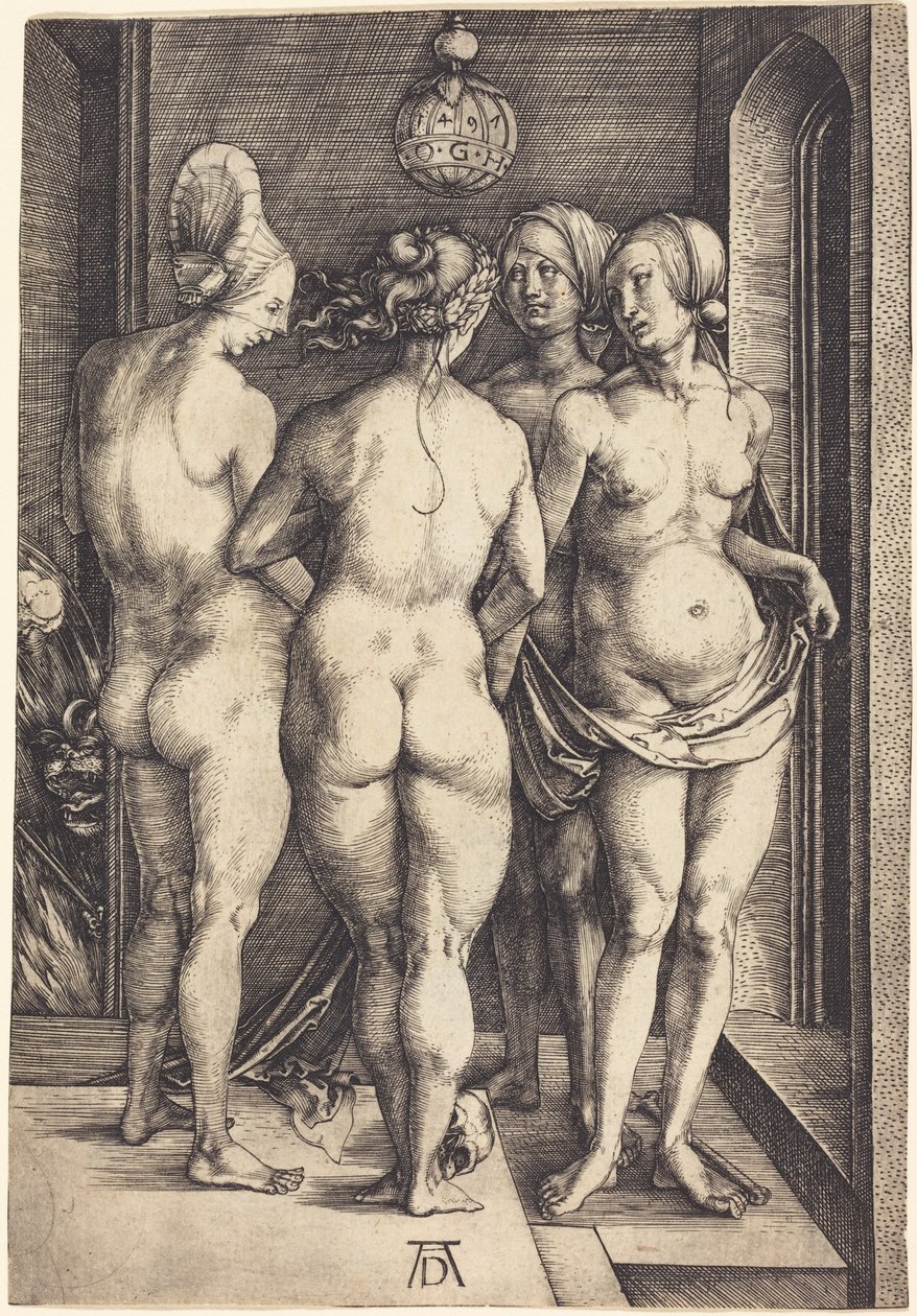Cztery nagie kobiety autorstwa Albrecht Dürer