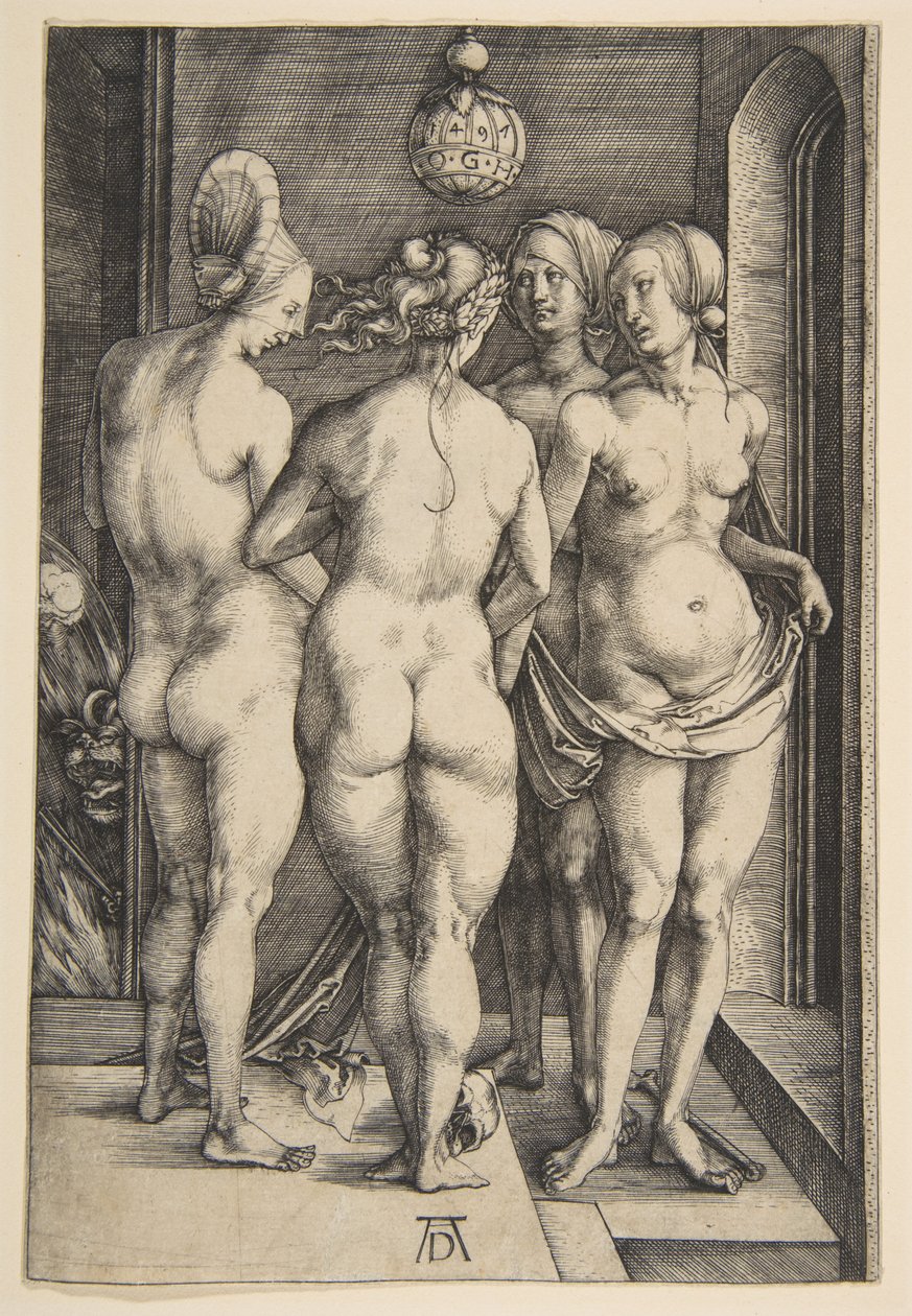 Cztery nagie kobiety autorstwa Albrecht Dürer