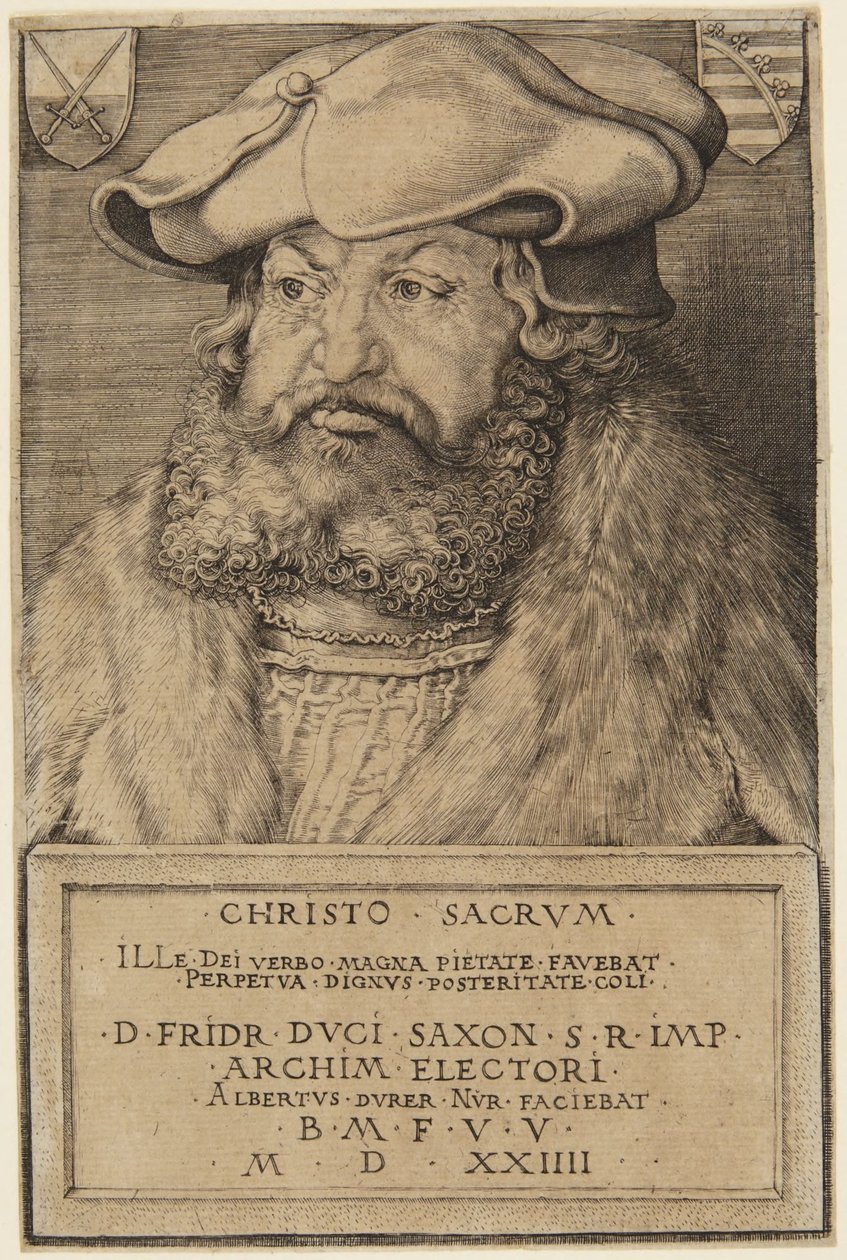 Fryderyk, elektor Saksonii  (ur. 104; zm. 102) autorstwa Albrecht Dürer