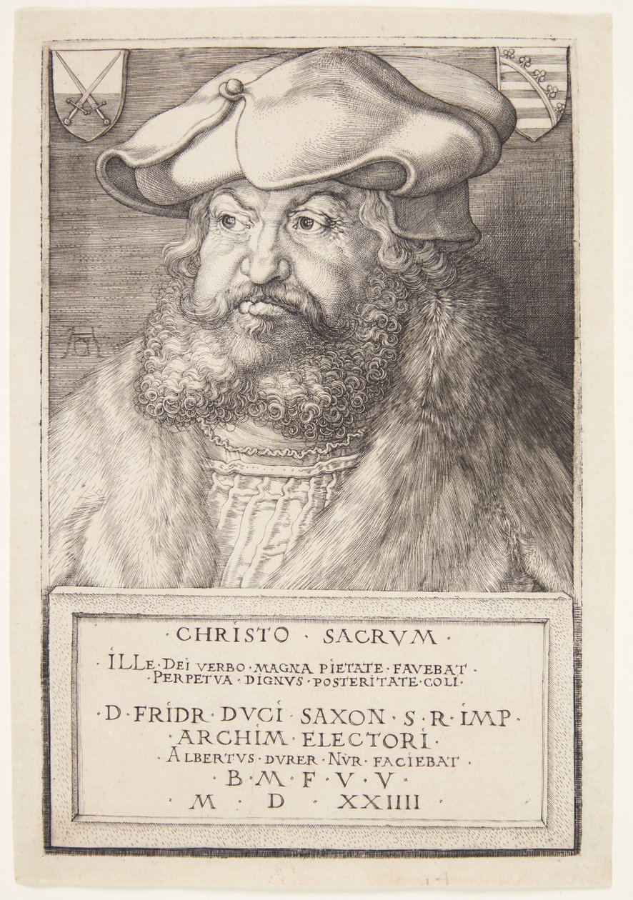 Fryderyk Mądry, Elektor Saksonii autorstwa Albrecht Dürer