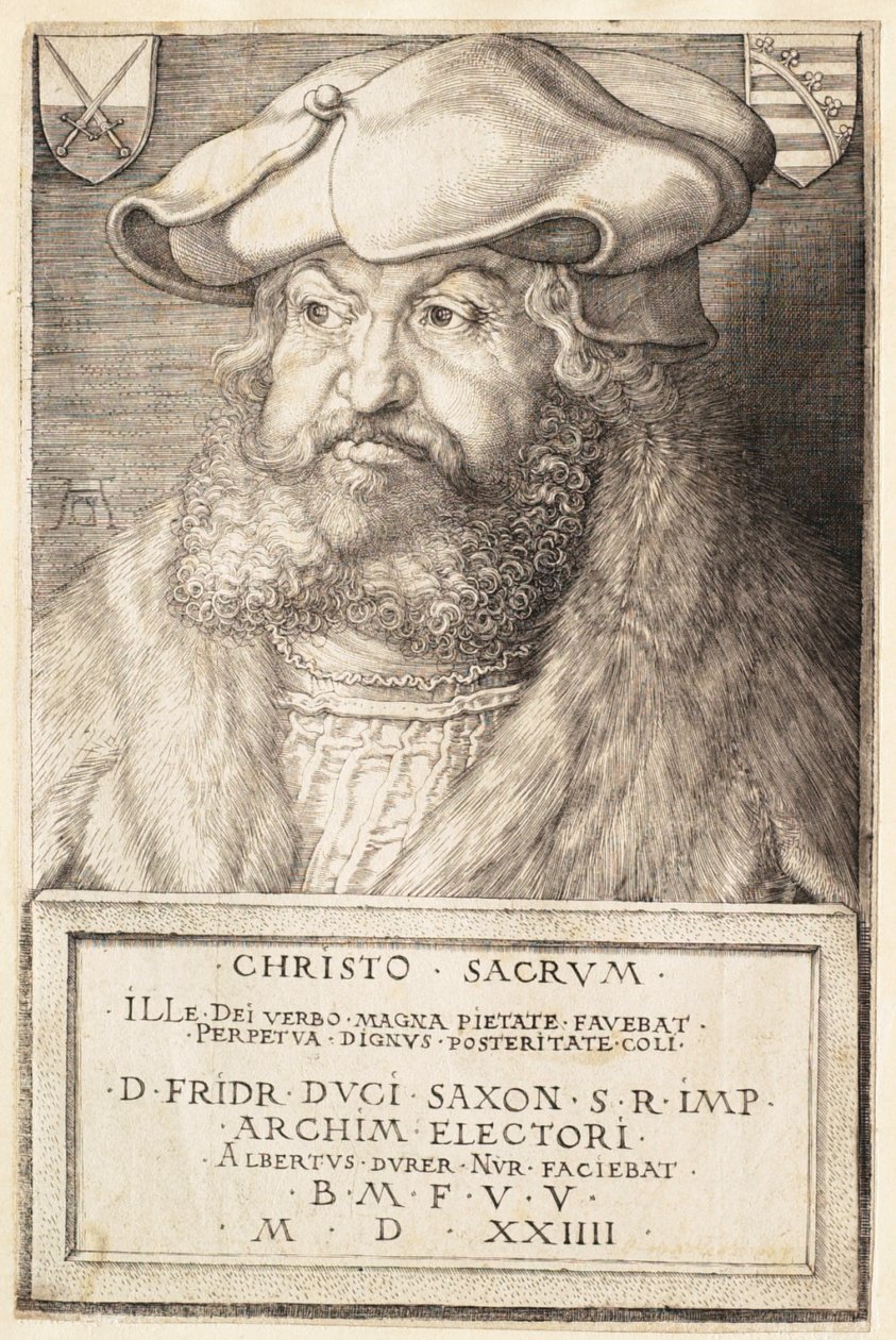 Fryderyk Mądry, elektor Saksonii autorstwa Albrecht Dürer