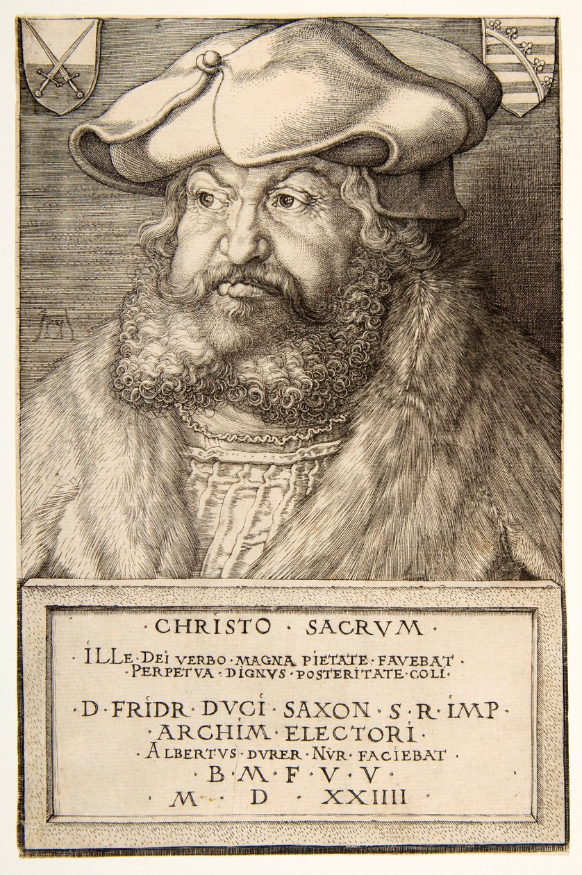 Fryderyk Mądry, Elektor Saksonii, wyd. 1524. autorstwa Albrecht Dürer