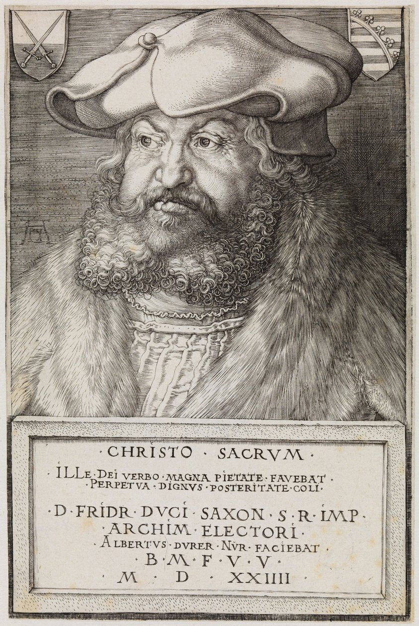 Fryderyk Mądry, elektor Saksonii autorstwa Albrecht Dürer
