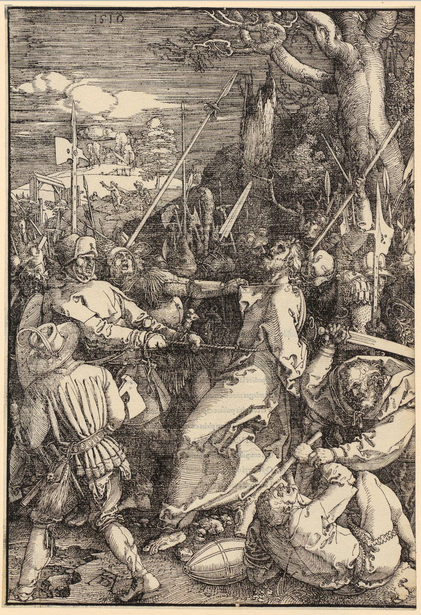 Pojmanie Chrystusa, arkusz 4 z cyklu „Wielka Pasja” autorstwa Albrecht Dürer