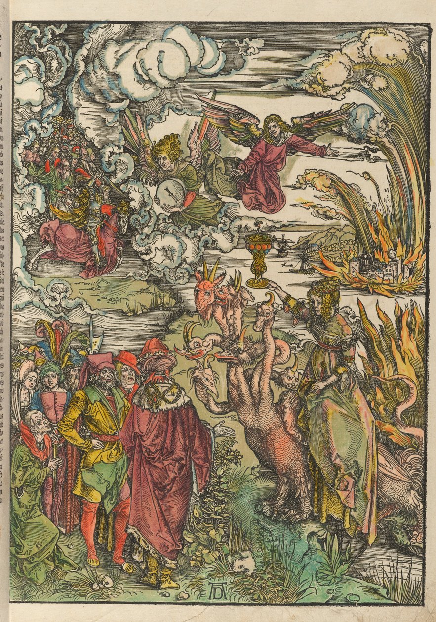 Niemiecki: Die babylonische Hure The Whore of Babylon (Nierządnica z Babilonu) autorstwa Albrecht Dürer