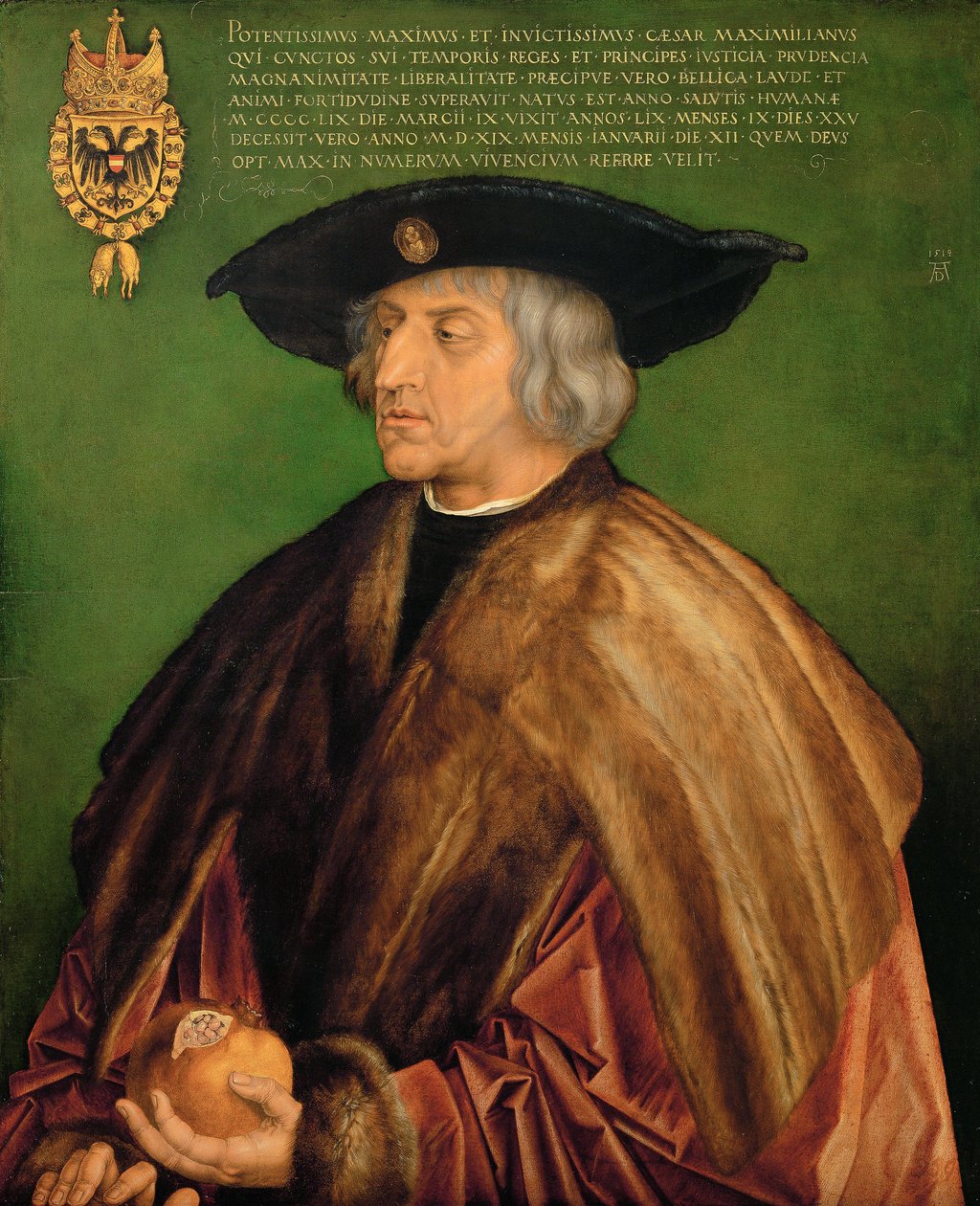 Niemiecki: Kaiser Maximilian I. Maksymilian I, Święty Cesarz Rzymski autorstwa Albrecht Dürer