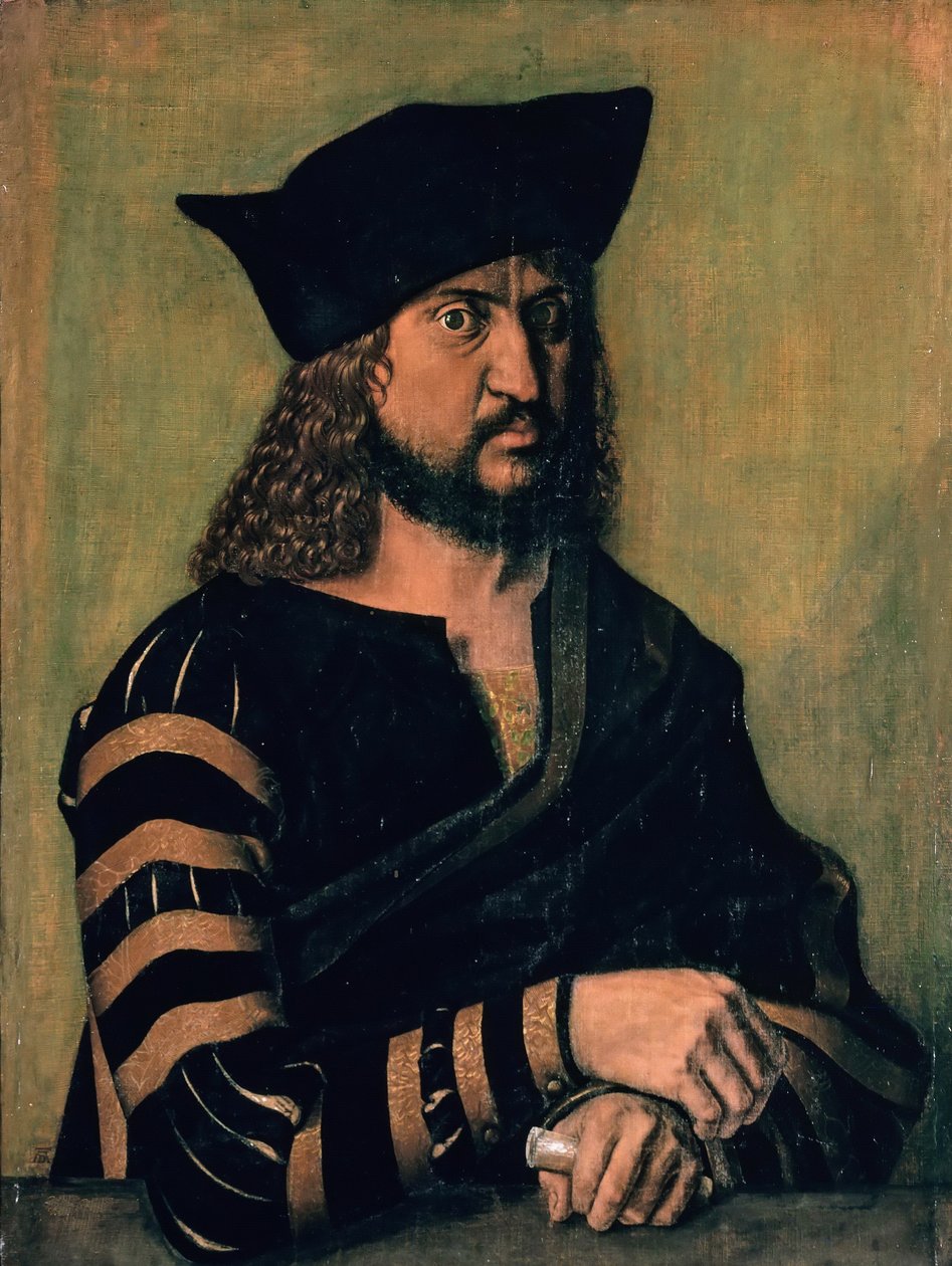 niemiecki: Portret Fryderyka Mądrego, elektora Saksonii Portret Fryderyka III Saksońskiego autorstwa Albrecht Dürer