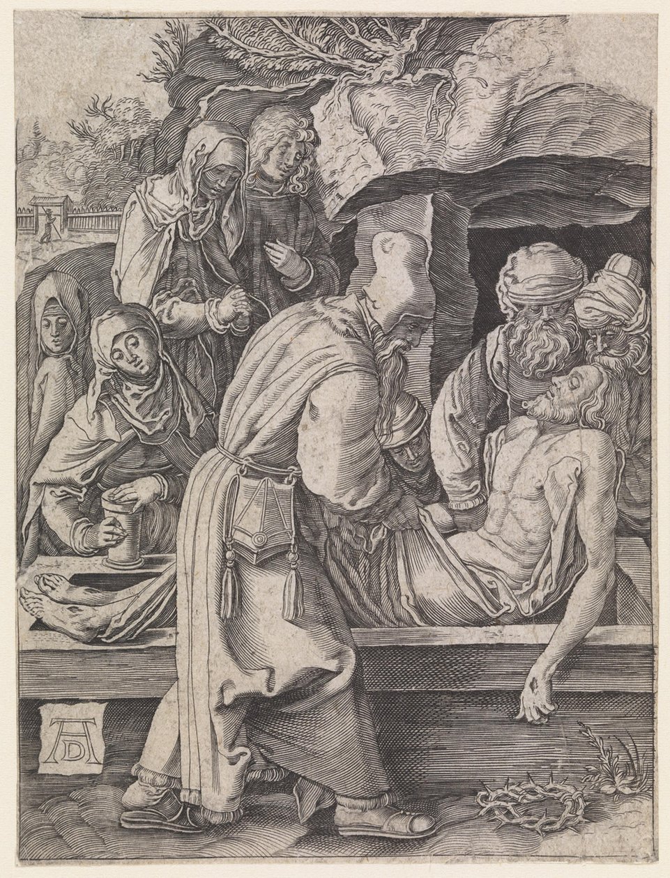 Pochówek Chrystusa autorstwa Albrecht Dürer