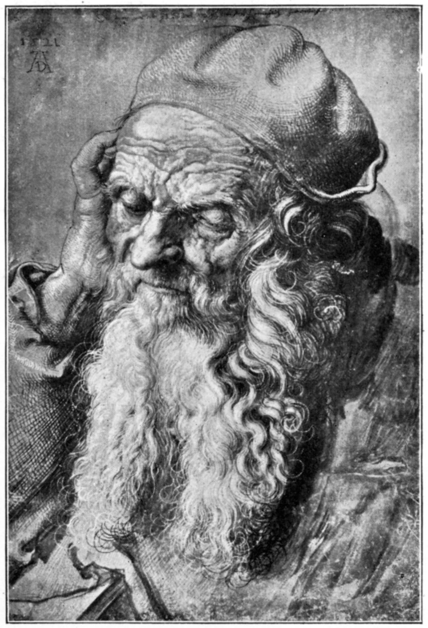 Głowa Starca, koniec XV-początek XVI wieku, 1912. autorstwa Albrecht Dürer
