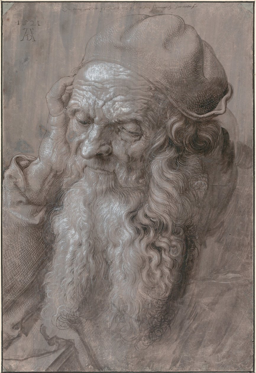 Głowa starego człowieka, 1521 autorstwa Albrecht Dürer