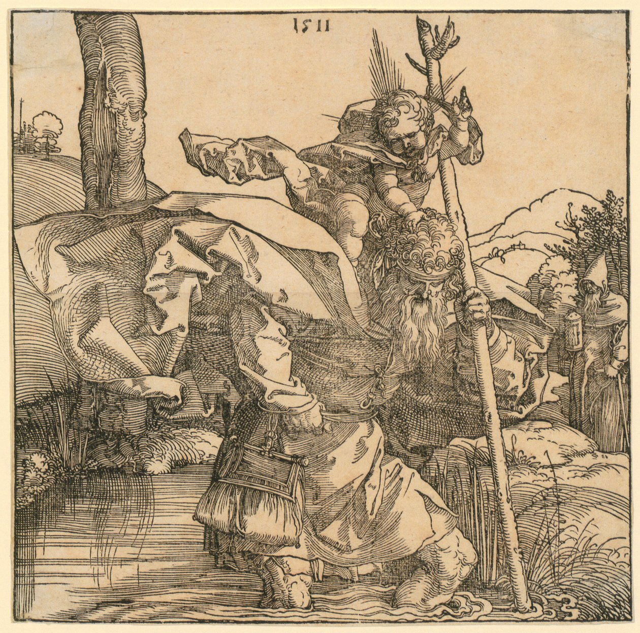 Święta Rodzina z Joachimem i Anną pod drzewem autorstwa Albrecht Dürer