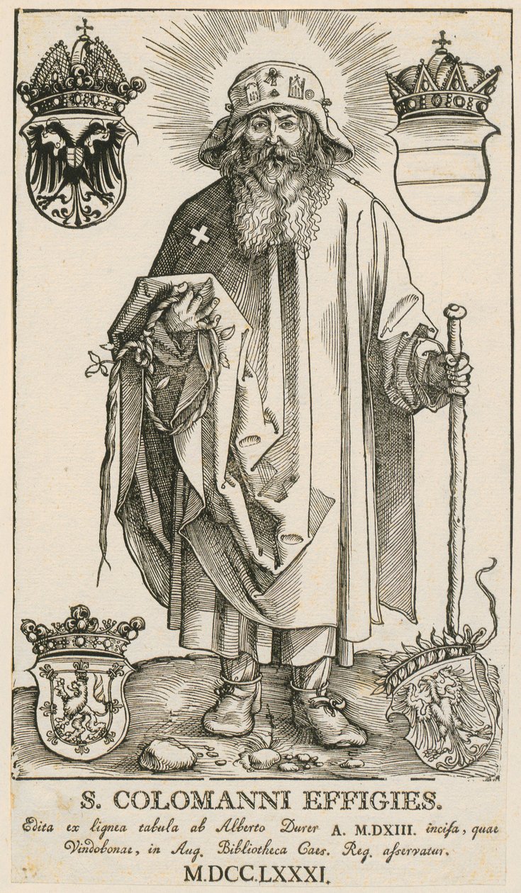 Święta rodzina z dwoma grającymi aniołkami autorstwa Albrecht Dürer