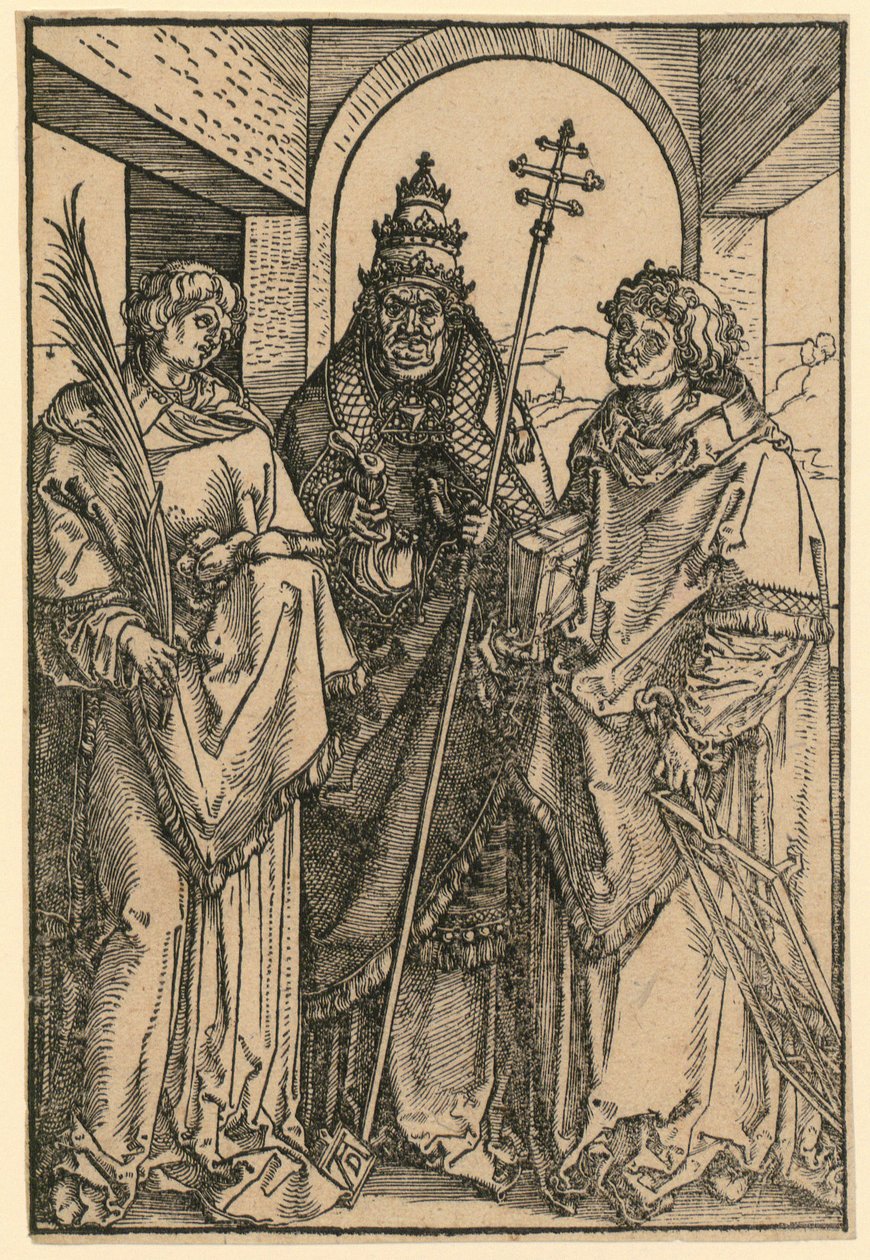 Święci Szczepan, Sykstus i Wawrzyniec autorstwa Albrecht Dürer