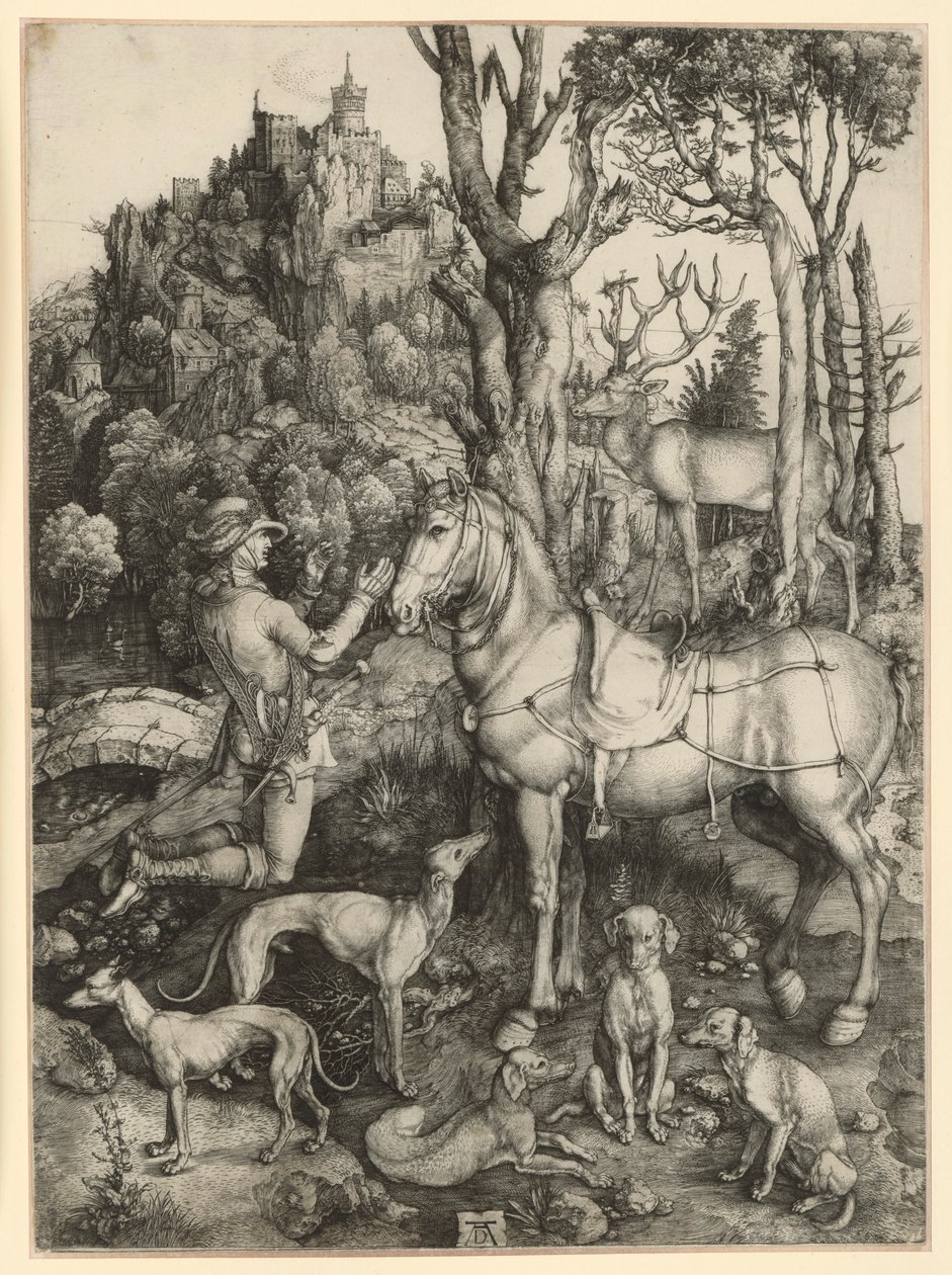 Święty Eustachy autorstwa Albrecht Dürer