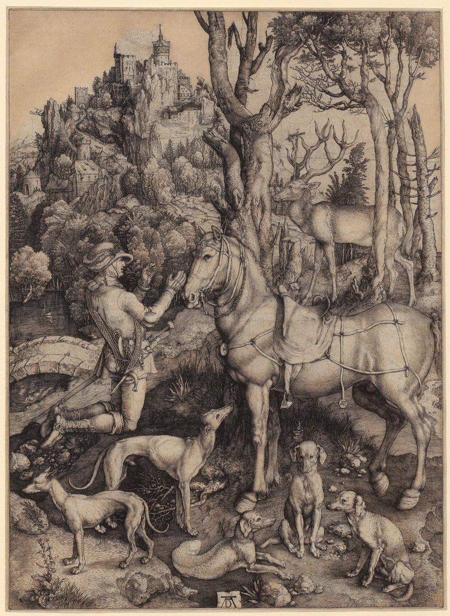 Święty Eustachy autorstwa Albrecht Dürer