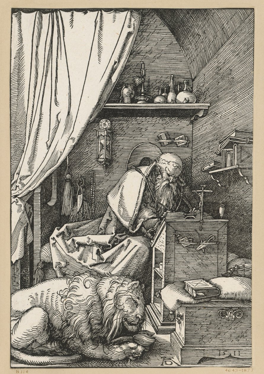 Święty Hieronim w swojej celi autorstwa Albrecht Dürer