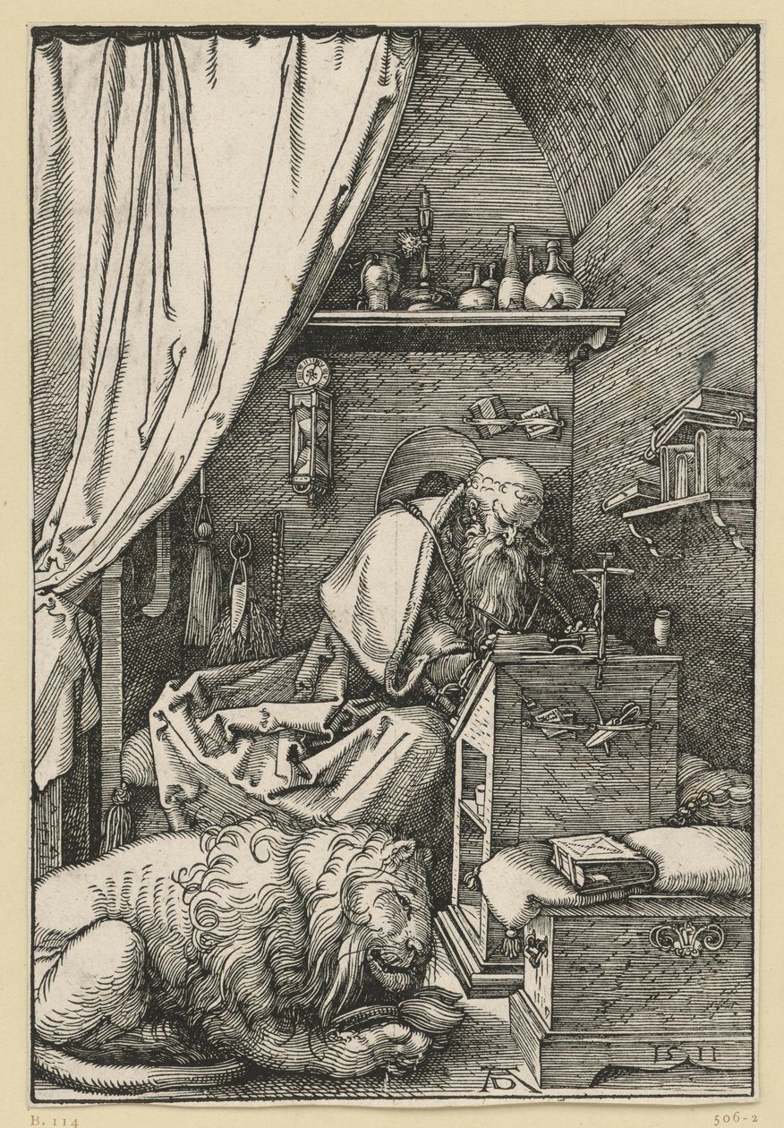Święty Hieronim w swojej celi autorstwa Albrecht Dürer