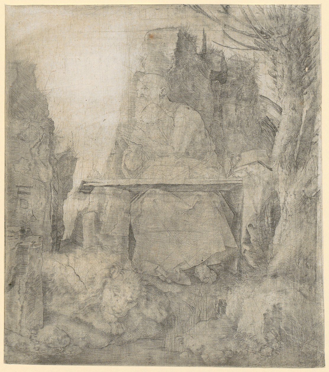 Święty Hieronim obok wierzby autorstwa Albrecht Dürer