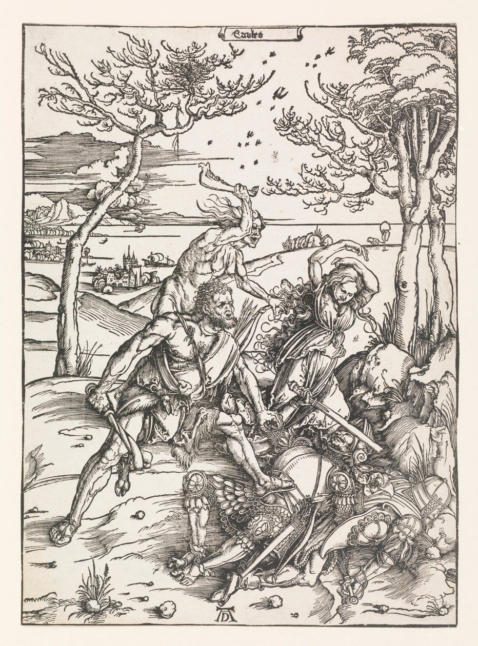 Herkules podbija bliźnięta Molionide autorstwa Albrecht Dürer