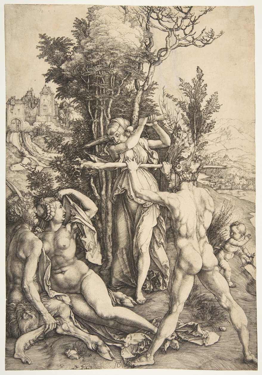 Herkules na Rozdrożu, ok. godz. 1498. autorstwa Albrecht Dürer