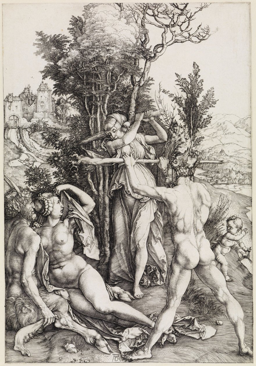 Herkules na rozdrożu (Zazdrość) autorstwa Albrecht Dürer