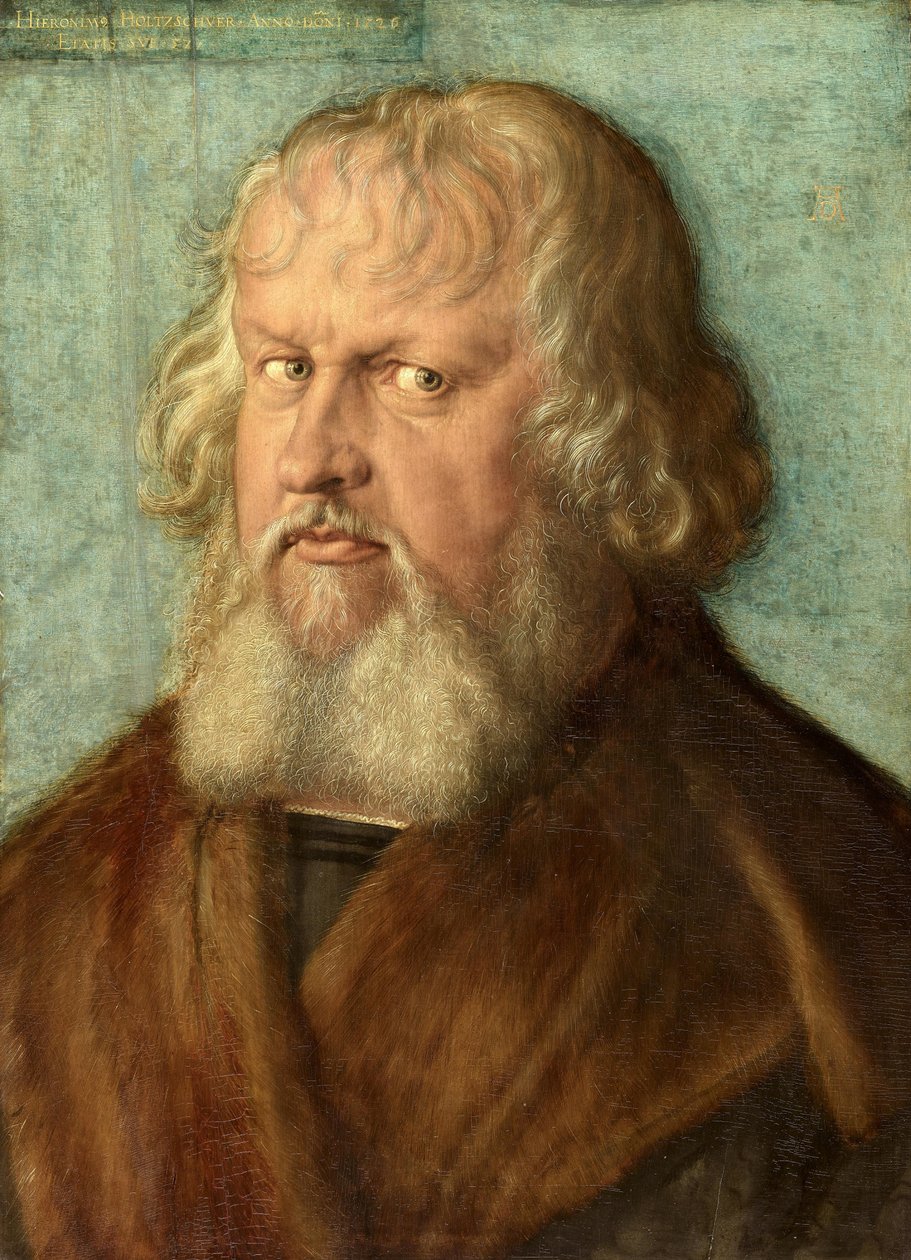 Hieronymus Holzschuher (1469-1529) z pokrywą autorstwa Albrecht Dürer