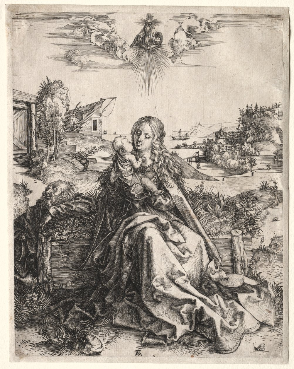 Święta Rodzina z Motylem autorstwa Albrecht Dürer