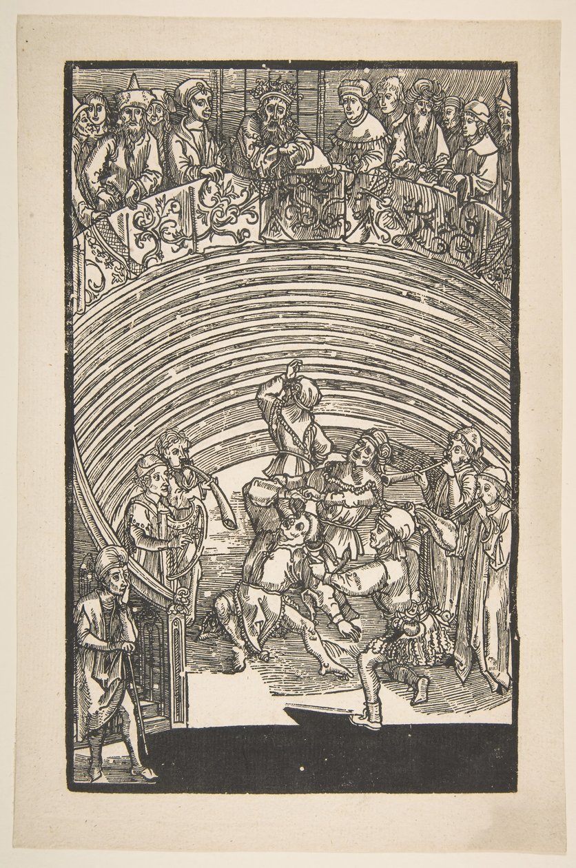 Ilustracja z Komedii Terence, XIX-wieczny reprint.n.d. autorstwa Albrecht Dürer