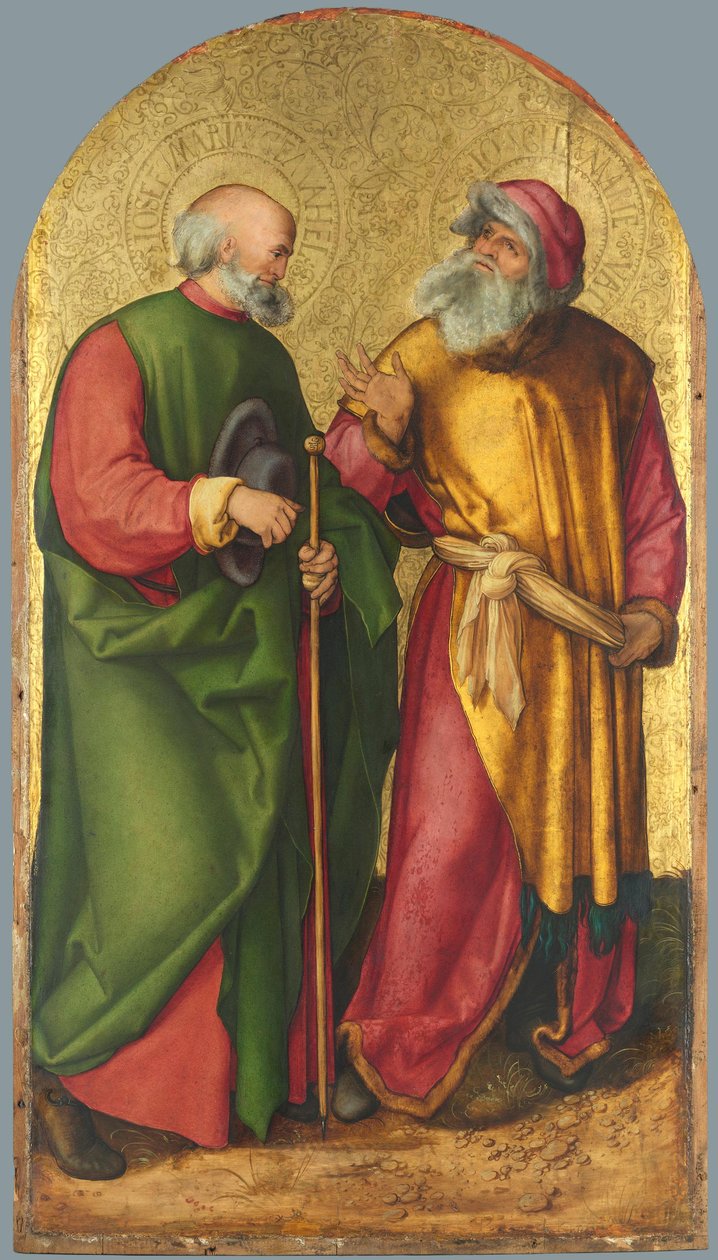 Ołtarz Jabacha: święci Józef i Joachim autorstwa Albrecht Dürer
