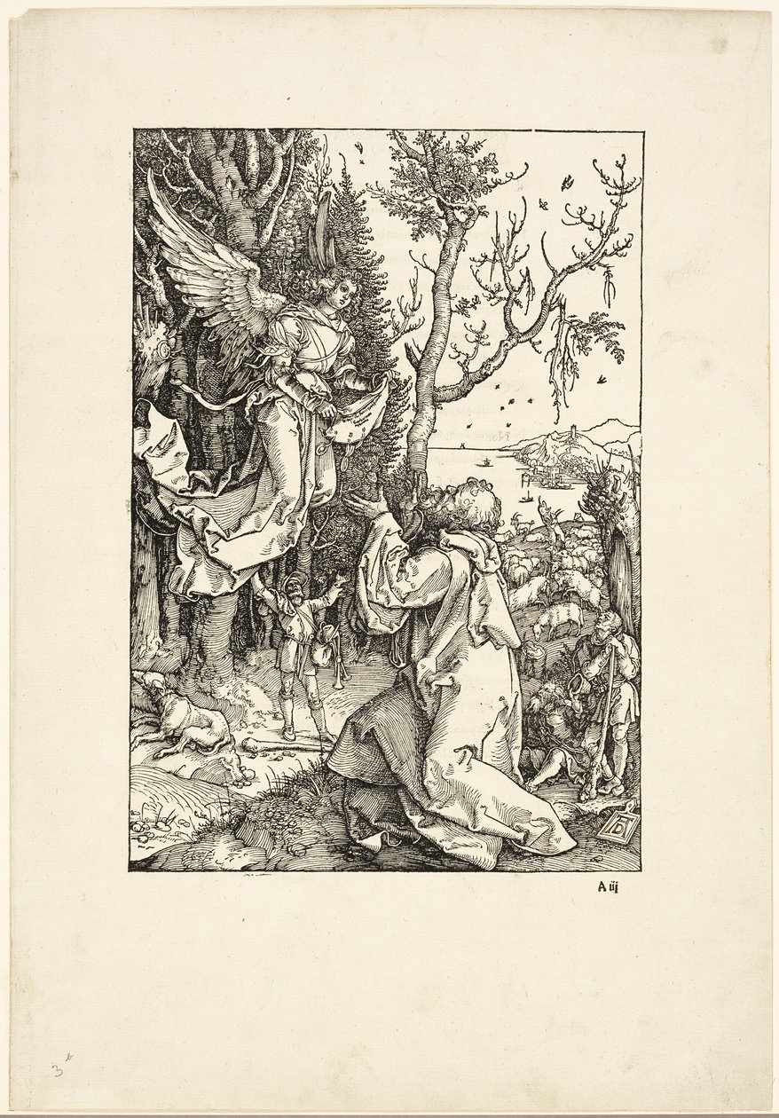 Joachim i Anioł, z Życia Dziewicy autorstwa Albrecht Dürer