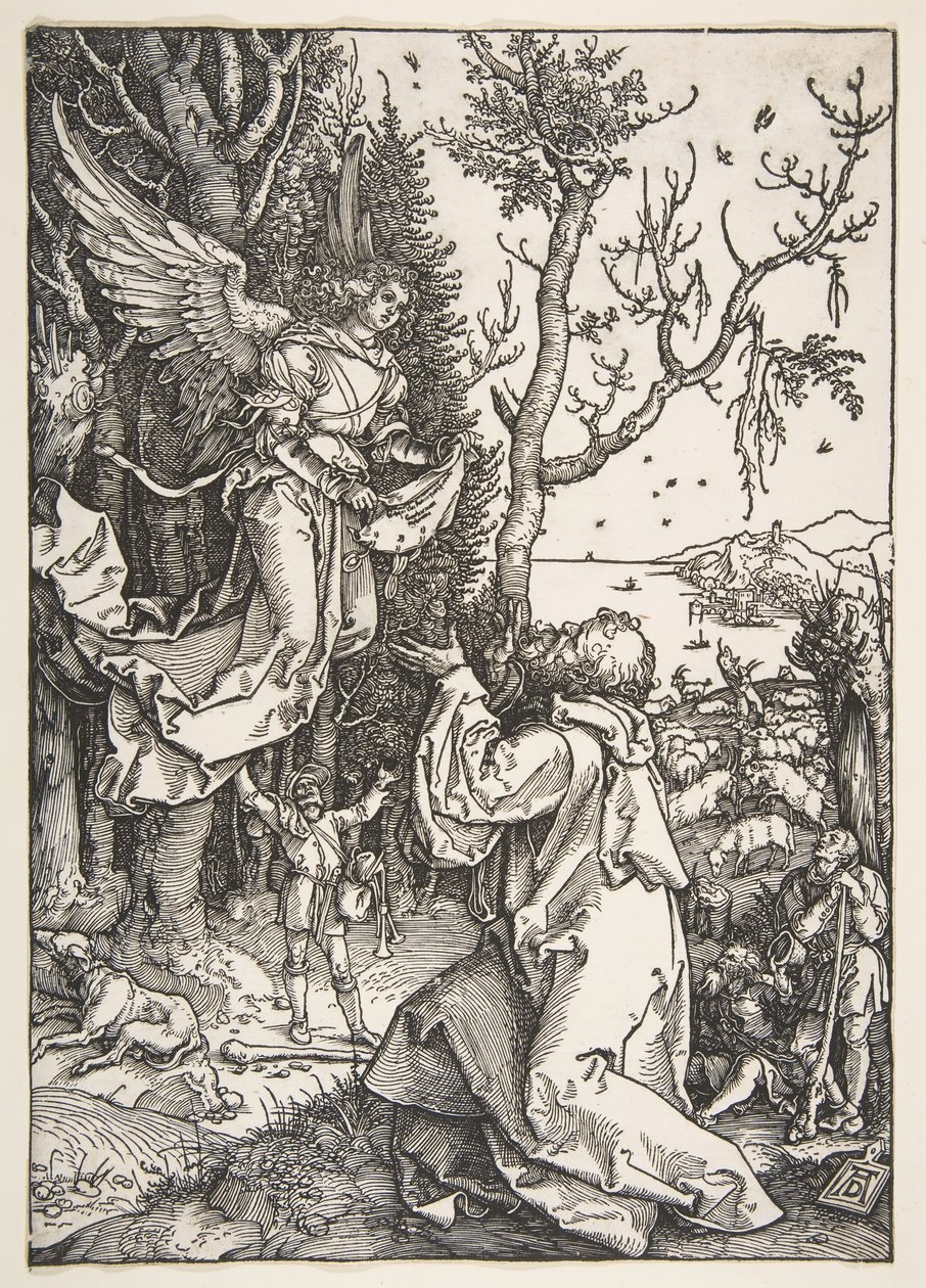 Joachim i Anioł, z Życia Dziewicy, ca. 1504. autorstwa Albrecht Dürer