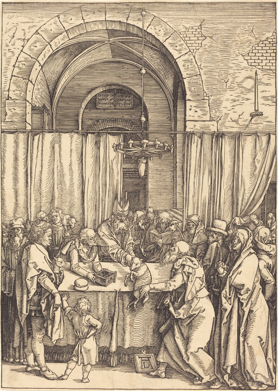 Odrzucenie ofiary Joachima autorstwa Albrecht Dürer