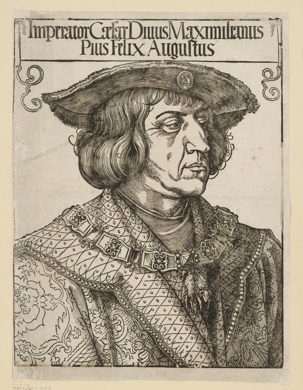 Cesarz Maksymilian I autorstwa Albrecht Dürer