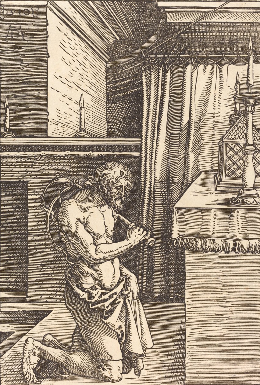 Król Dawid odprawiający pokutę, 1510. autorstwa Albrecht Dürer