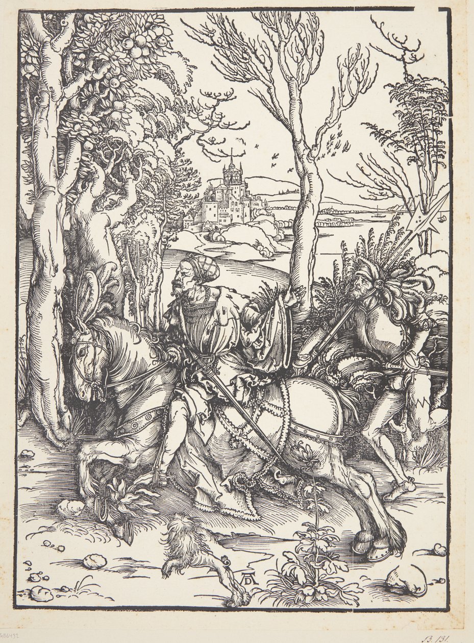 Rycerz i lansquenet autorstwa Albrecht Dürer