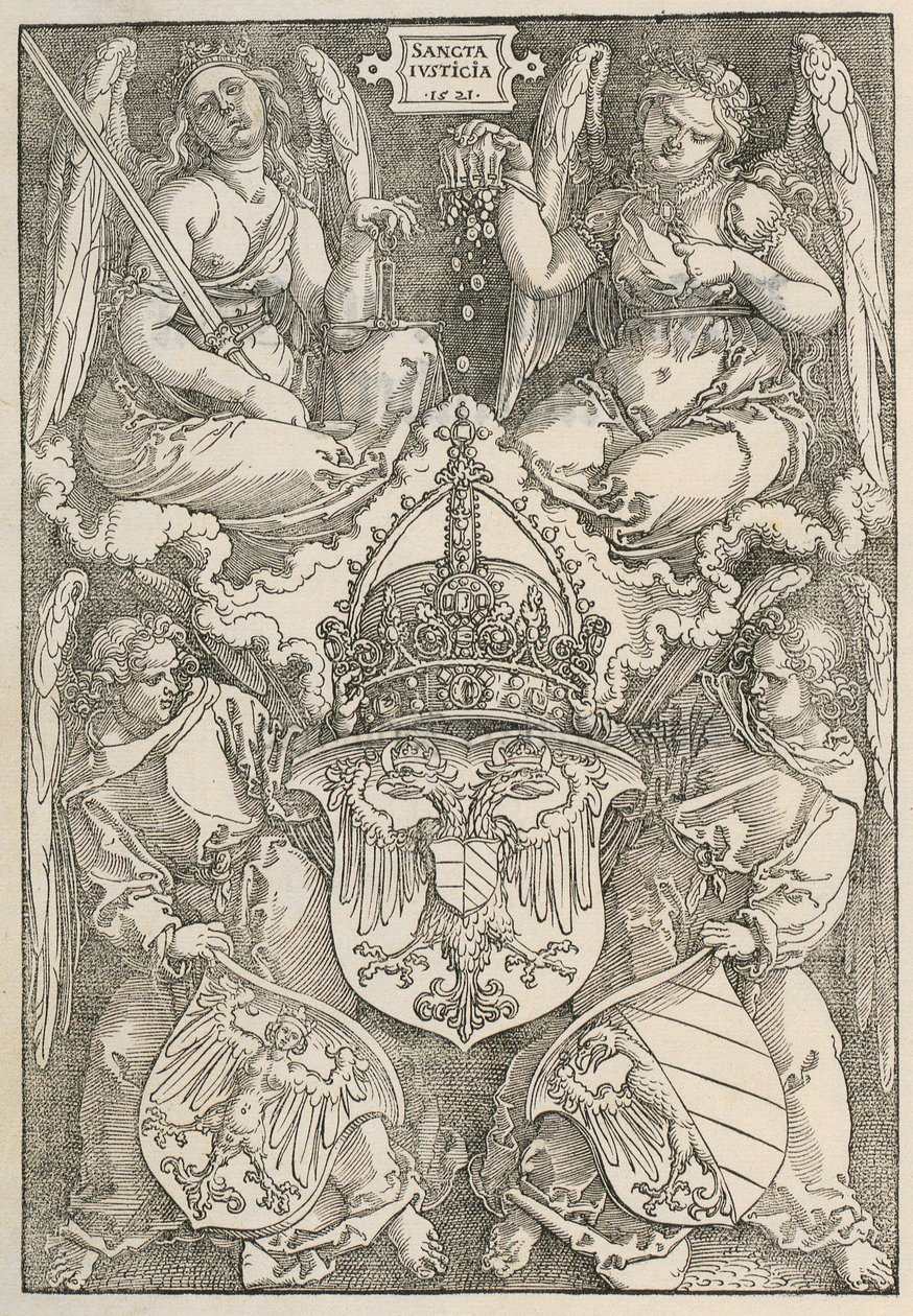 Węzeł z tarczą w kształcie serca autorstwa Albrecht Dürer