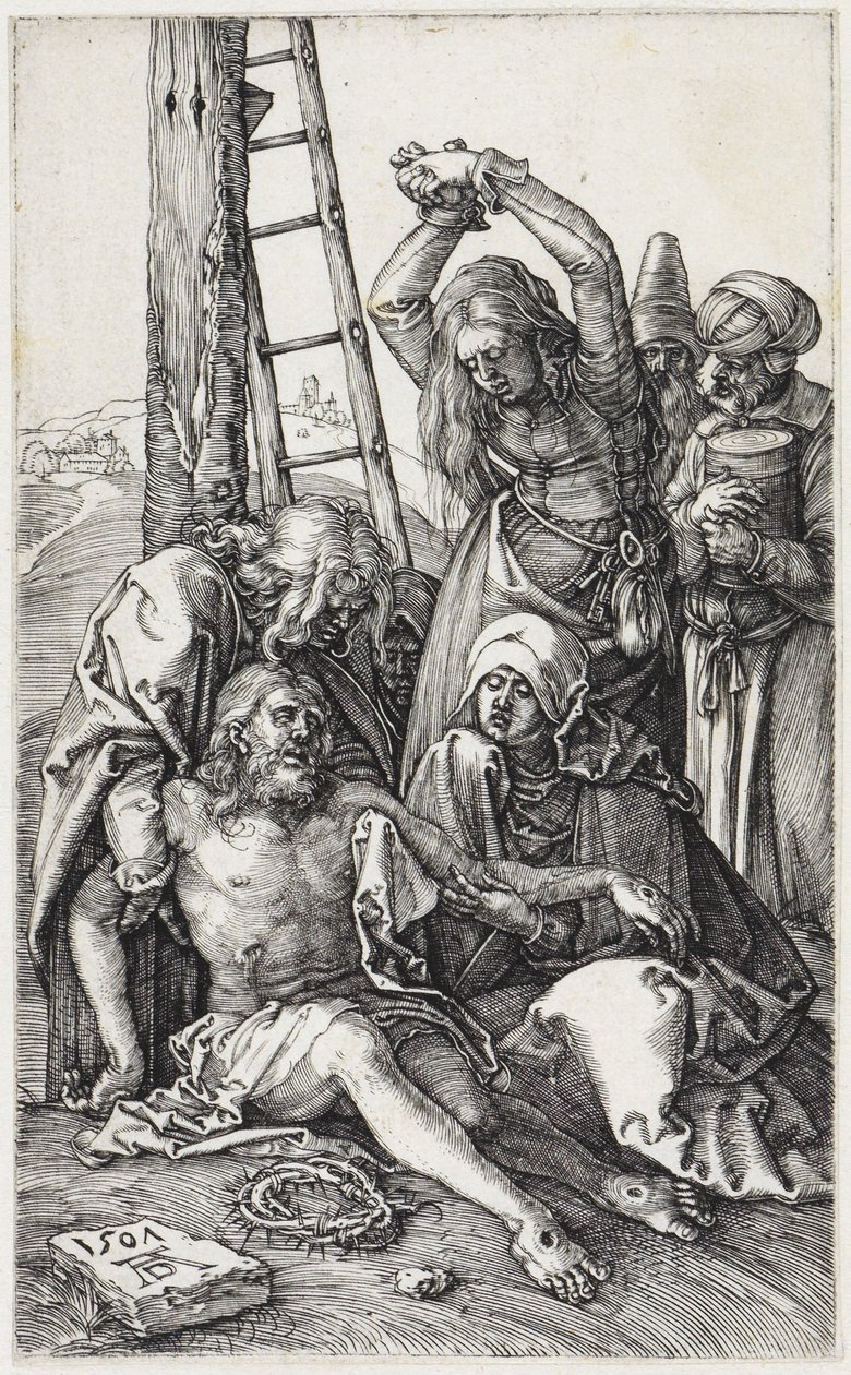 Zdjęcie z krzyża i opłakiwanie Chrystusa autorstwa Albrecht Dürer