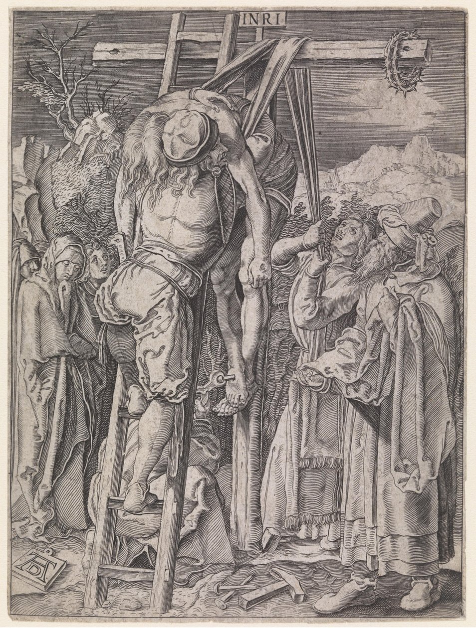 Zdejmowanie Chrystusa z krzyża autorstwa Albrecht Dürer