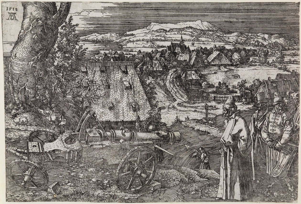 Pejzaż z armatą (Wielka armata; Armata) autorstwa Albrecht Dürer