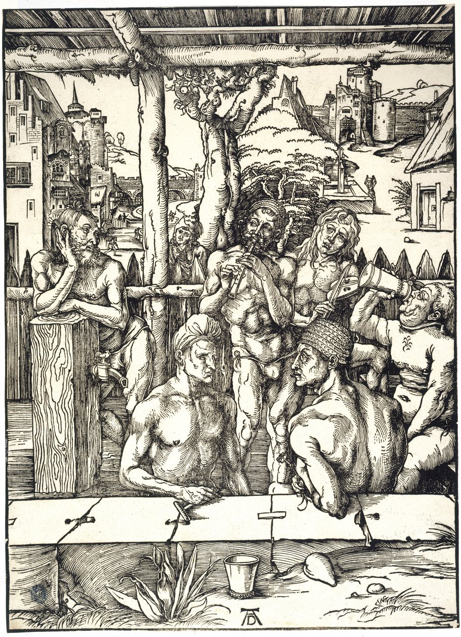 Łaźnia dla mężczyzn (Bartsch 128) autorstwa Albrecht Dürer