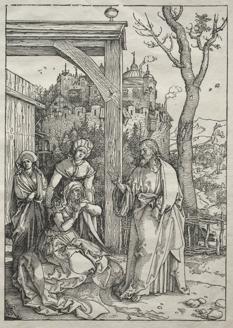 Życie Najświętszej Maryi Panny: Chrystus żegna się ze swoją Matką autorstwa Albrecht Dürer
